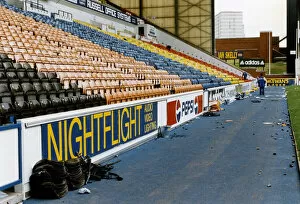 Images Dated 4th January 1994: Broken seats at Broomloan Stand after the Old Firm game last night