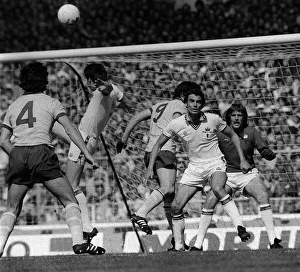 Brooking in defence as Arsenal launch an attack during the West Ham v Arsenal Cup Final Brooking in defence as Arsenal launch an attack during the West Ham v Arsenal Cup Final
