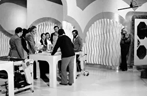 Presenters Gallery: Bruce Forsyth seen here during rehearsals for The Generation Game, December 1975