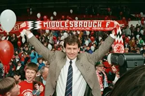 Images Dated 18th May 1994: Bryan Robson being unveiled as the new Manager for Middlesbrough F.C