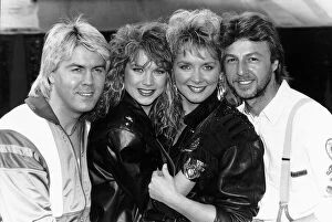 00162 Gallery: Buck Fizz British pop group who won the Eurovision Song Contest with their song Making