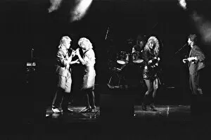 Images Dated 15th April 1989: Bucks Fizz seen here performing on stage at Leas Cliff Hall, Folkestone. 15th April 1989