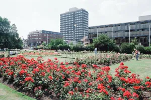 Buildings in Middlesbrough, St James House (left), Church House (centre Buildings in Middlesbrough, St James House (left), Church House (centre