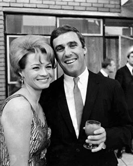 00784 Gallery: Burt Bacharach With Wife Angie Dickinson. April 1965 P015780