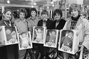 Cabbage Patch Dolls for sale in Harrods. Barbara Ericson from Dallas along with some Cabbage Patch Dolls for sale in Harrods. Barbara Ericson from Dallas along with some