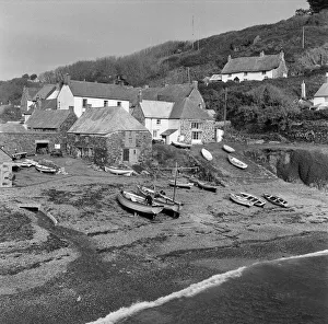 Cadgwith Cove, Cornwall. 7th November 1962 Cadgwith Cove, Cornwall. 7th November 1962