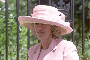 Images Dated 27th May 1999: Camilla Parker Bowles attending the wedding of her friend Samantha Shaw