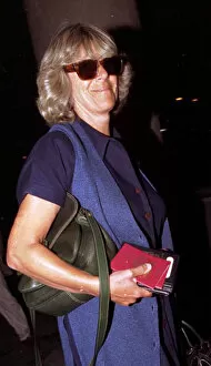 Images Dated 8th June 1994: Camilla Parker Bowles at Gatwick Airport, June 1994