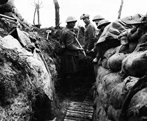Canadian soldiers in the trenches on the Western Front July 1916 Canadian soldiers in the trenches on the Western Front July 1916