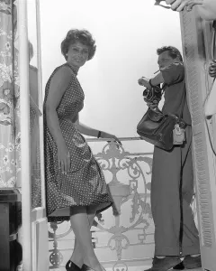 Boots And Shoes Gallery: Cannes Festival May 1958 Sophia Loren at Cannes film festival woman wearing