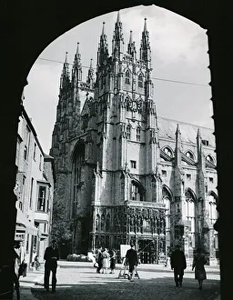 00154 Gallery: Canterbury Cathedral in Canterbury in Kent England. Canterbury is a historic