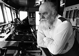Images Dated 1st April 1982: Captain Ian North of the Atlantic Conveyor, a British merchant navy ship