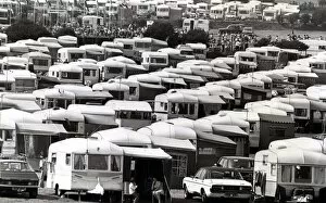 Images Dated 30th July 1980: Caravans - Flashback to a busy holiday period at Gower. 30th July 1980