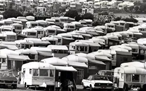 Caravans - Flashback to a busy holiday period at Gower. 30th July 1980 Caravans - Flashback to a busy holiday period at Gower. 30th July 1980