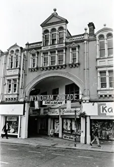 Cardiff - Arcades - Wyndham Arcade - Entrance - 1st December 1988 - Western Mail Cardiff - Arcades - Wyndham Arcade - Entrance - 1st December 1988 - Western Mail
