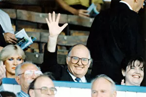Images Dated 13th June 2012: Cardiff City Football Club owner Rick Wright waves to fans at Ninian Park