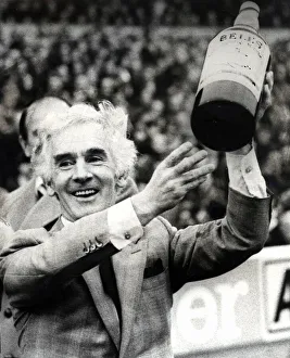 Cardiff City Manager Jimmy Andrews, celebrates his Third Division Manager of the Month Cardiff City Manager Jimmy Andrews, celebrates his Third Division Manager of the Month