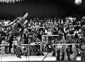 Goal Gallery: Cardiff City ss Welsh international defender Phil Dwyer leaps to head home