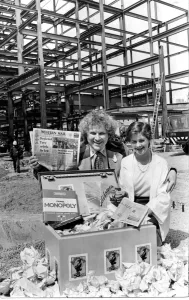 Cardiff - Old - Library - Dr Who actor Tom Baker and Lisa Jenkins of Neath Cardiff - Old - Library - Dr Who actor Tom Baker and Lisa Jenkins of Neath