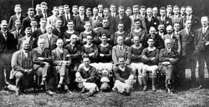 The Cardiff team, squad, backroom staff, directors and officials pictured with the cup The Cardiff team, squad, backroom staff, directors and officials pictured with the cup