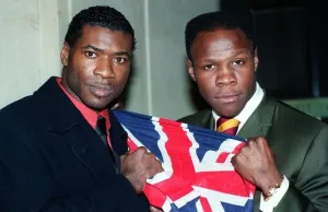 Carl Thompson & Chris Eubank 12 March 1998 Promoting Their Fight Carl Thompson & Chris Eubank 12 March 1998 Promoting Their Fight