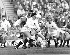 Will Carling England Rugby Union Captain.Shown running with the ball while playinfg for Will Carling England Rugby Union Captain.Shown running with the ball while playinfg for