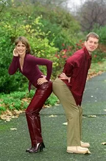Images Dated 25th November 1998: Carol Smillie TV Presenter November 1998 Who has been voted Rear Of The Year