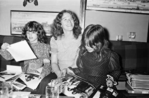 Carole King singer / songwriter, with her children Sherrie (right) and Louise (left)