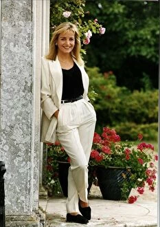 Images Dated 19th August 1993: Caroline Langrishe actress from the tv programme Lovejoy with Clive Owen