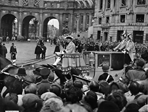 A carriage of The Carriage Procession of Princes and Princesses of the Blood Royal passes A carriage of The Carriage Procession of Princes and Princesses of the Blood Royal passes