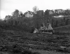 Carving the route of the St Marychurch bypass in March 1973 Carving the route of the St Marychurch bypass in March 1973