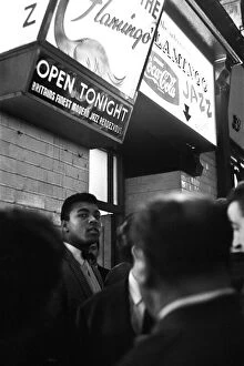 The Peoples Champion Gallery: Cassius Clay (Muhammad Ali) outside the Flamingo Jazz Club in Wardour Street