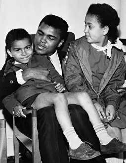 The Greatest Gallery: Cassius Clay with young fans in Glasgow, Muhammad Ali born Cassius Marcellus Clay Jr