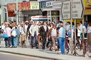 Images Dated 18th May 1989: Cast members during the filming of the 'Only Fools and Horses'