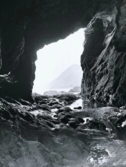 Images Dated 2nd February 1970: Cave At Watersmouth Somerset A general view Scenic Caves Water