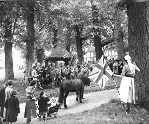 Celebrating VE Day on green of a Buckinghamshire village End of WW2 in Europe Celebrating VE Day on green of a Buckinghamshire village End of WW2 in Europe