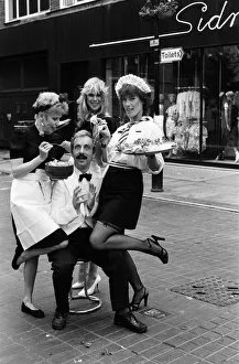 Celebrities, including Andrew Sachs, taking part in a special Celebrity Lunch' Celebrities, including Andrew Sachs, taking part in a special Celebrity Lunch'