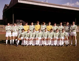 Images Dated 1st July 1975: Celtic Football Team no date Roddy McDonald Danny McGrain Andy Lynch Dennis