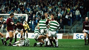 00229 Gallery: Celtic and Hearts players involved in brawl March 1989