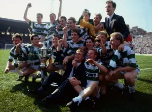 Celtic players celebrate with trophy May 1988 sdrscottishcupfinal Celtic players celebrate with trophy May 1988 sdrscottishcupfinal