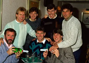 Jon Scan Gallery: Celtic players at opening Fullarton Park hotel October 1986