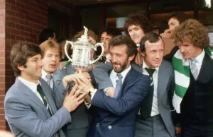 Celtic Scottish Cup Winners with trophy May 1980 Celtic Scottish Cup Winners with trophy May 1980