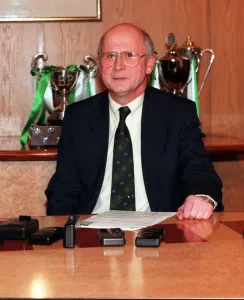CELTIC SUPREMO FERGUS MCCANN AT PRESS CONFERENCE AT PARKHEAD CELTIC SUPREMO FERGUS MCCANN AT PRESS CONFERENCE AT PARKHEAD