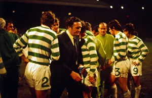 Celtic versus Inter Milan European Cup Semi Final football Jock Stein talks to Celtic versus Inter Milan European Cup Semi Final football Jock Stein talks to