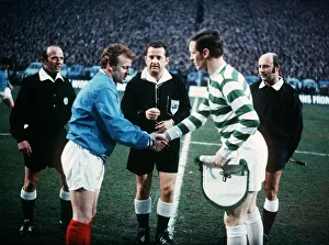 Celtic Versus Leeds 1970 European Cup Semi Final Team captains Celtic Versus Leeds 1970 European Cup Semi Final Team captains