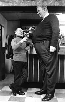 Images Dated 10th March 1981: It is certainly cheers with a difference from the little and large. March 1981