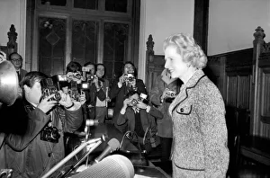 Challenger for leadership of the Conservative Party Margaret Thatcher arrives for a Challenger for leadership of the Conservative Party Margaret Thatcher arrives for a