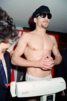 Images Dated 5th March 1993: Challenger Mauro Galvano at the weigh-in for his bout with WBC super-middleweight