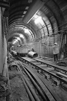 Images Dated 21st January 1975: Channel Tunnel project cancelled 20th January 1975 On the day the button was to be