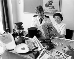 Charge nurse David Mudd and nurse Janet Groom are using blasts from the past' Charge nurse David Mudd and nurse Janet Groom are using blasts from the past'